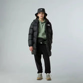 THE NORTH FACE Teen Nuptse Long Parka Black - Gravity NYC